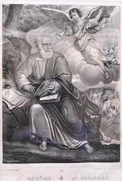 Arte: SAN GER&Oacute;NIMO. - Grabado. - Foto 1
