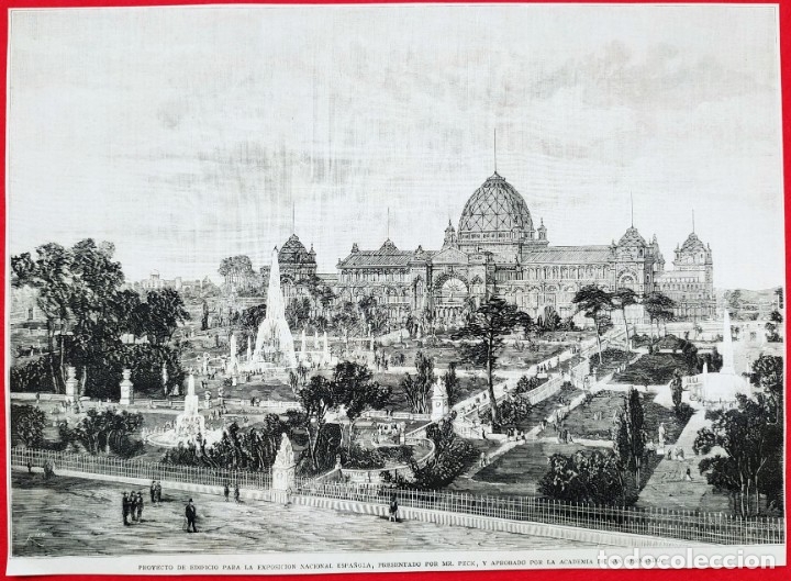 Art: 1881 - Exposicion nacional Espa&ntilde;ola Mr. Peck San Fernando - La Ilustraci&oacute;n Espa&ntilde;ola - 32 x 22 cms