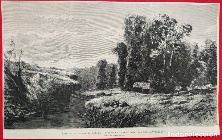 Arte: 1881 - Valle de Lozoya Madrid Lhardy - La Ilustraci&oacute;n Espa&ntilde;ola - 32 x 19 cms