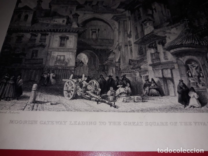 Arte: Lamina de La Rambla del dibujante David Roberts - Foto 1