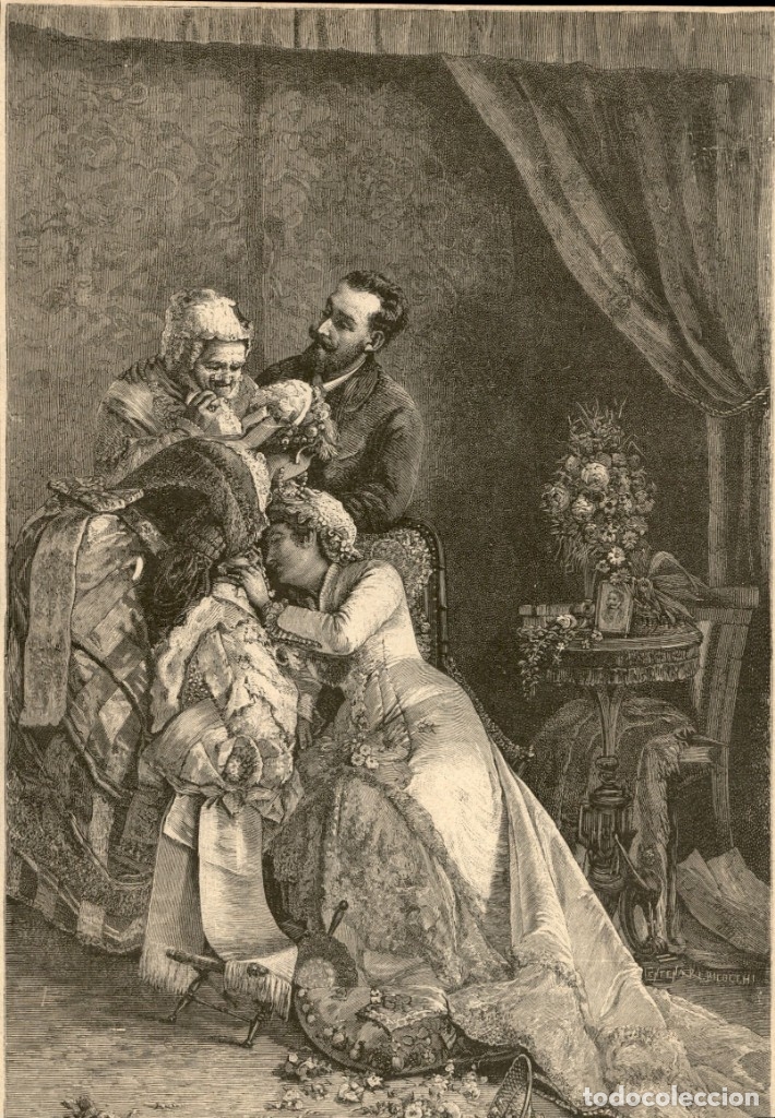 Arte: 1888 - El primer hijo cuadro de Di Chirico - La Ilustraci&oacute;n Iberica