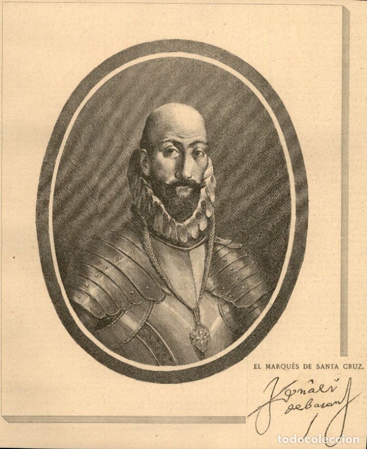 Arte: 1888 - El marques de Santa Cruz - La Ilustraci&oacute;n Iberica