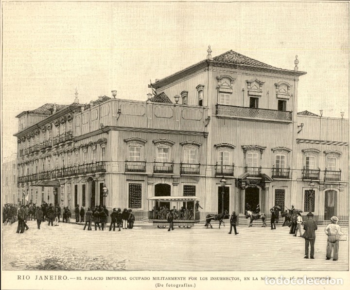 Arte: 1890 - Rio de Janeiro - Palacio Imperial - La Ilustraci&oacute;n Espa&ntilde;ola