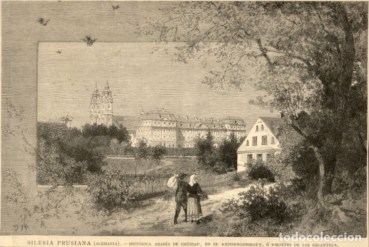 Art: 1886 - Silesia Prusiana . Alemania - Abadia de Gr&uuml;ssau - La Ilustraci&oacute;n Espa&ntilde;ola