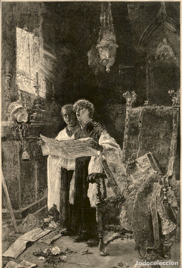 Kunst: 1886 - Ensayo de un versiculo del Miserere - Mas y Fondevilla - La Ilustraci&oacute;n Espa&ntilde;ola