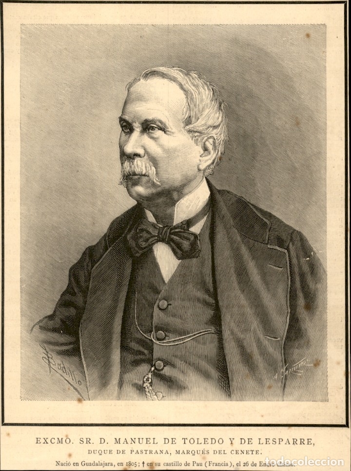 Kunst: 1886 - Manuel de Toledo y de Lesparre - Duque de Pastrana, marques Cenete - La Ilustraci&oacute;n Espa&ntilde;ola