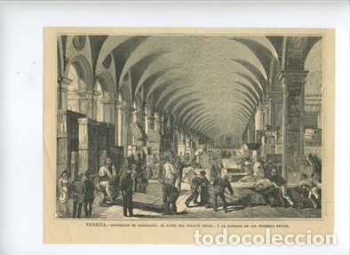 Arte: VALENCIA: Exposici&oacute;n de geograf&iacute;a en el patio del Palacio Ducal a la llegada de los primeros env&iacute;os.