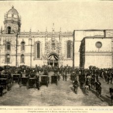 Arte: 1889 - LISBOA - IGLESIA DE LOS JERONIMOS DE BELEN - PORTUGAL - LA ILUSTRACIÓN ESPAÑOLA