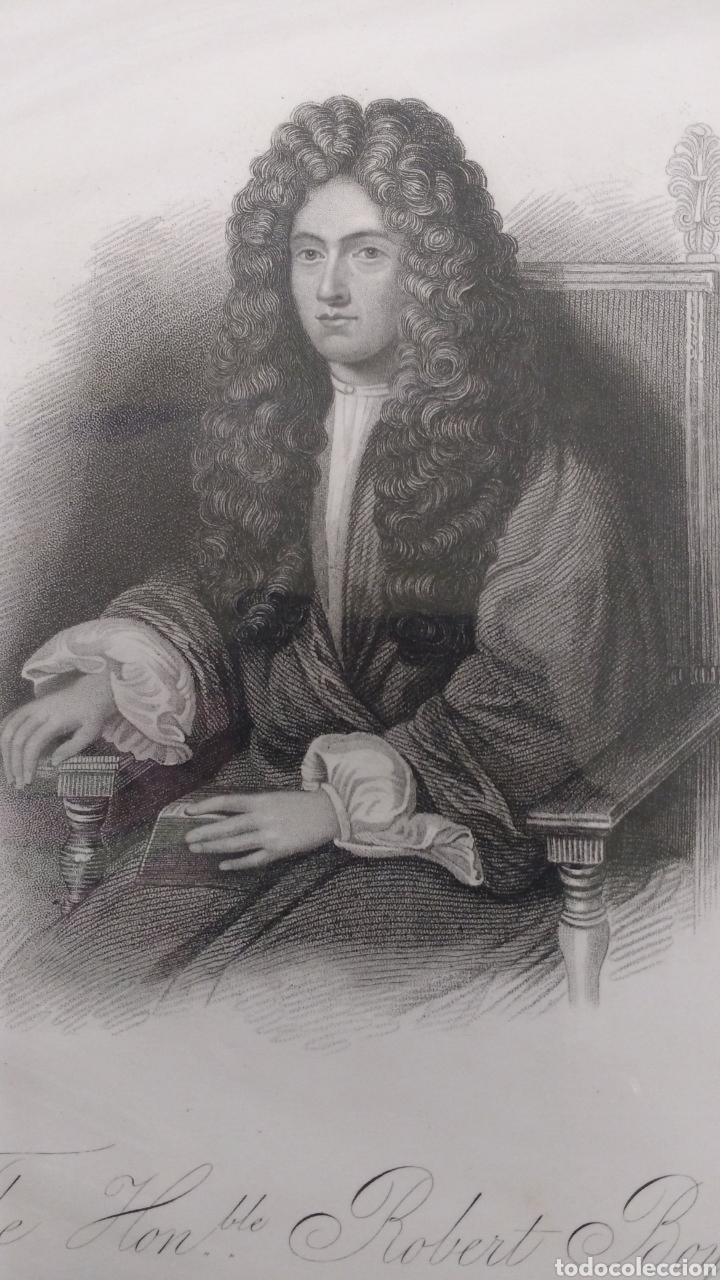 Arte: Robert Boyle. Grabado an&oacute;nimo. - Foto 5
