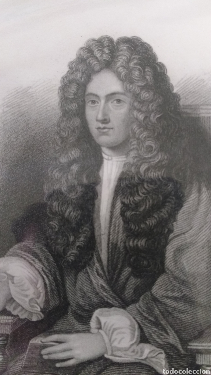 Arte: Robert Boyle. Grabado an&oacute;nimo. - Foto 1