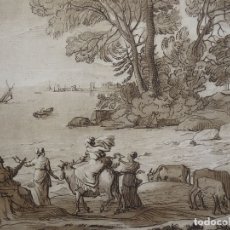 Arte: MITOLOGÍA CLÁSICA. EL RAPTO DE EUROPA ,1776. LORRAIN/EARLOM/BOYDELL