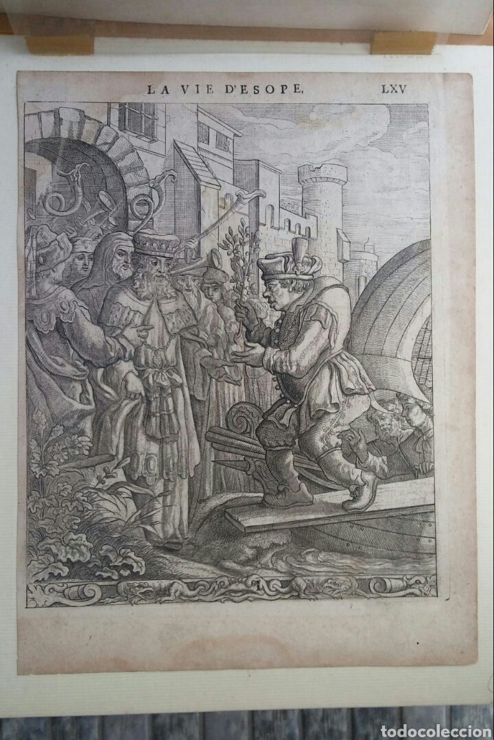 Arte: Gravado - La vida de Esopae - 1714 - Francis Barlow - Foto 1