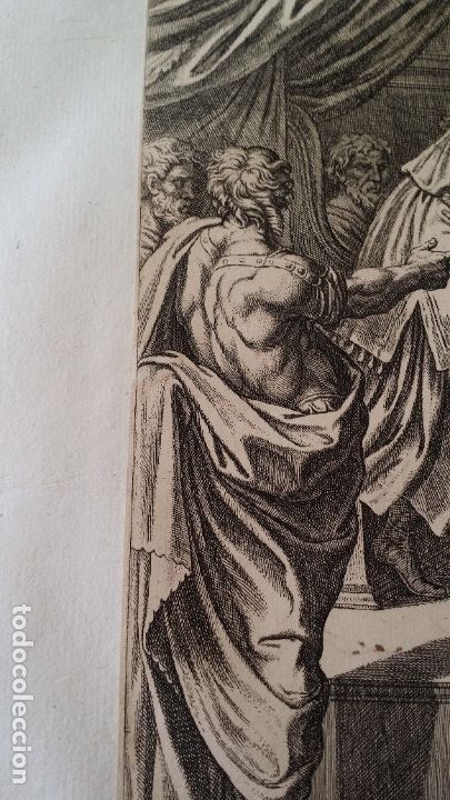 Arte: RAFAEL / CHAPERON: La reina de Saba, grabado de 1649 - Foto 5