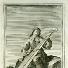 Arte: GABINETE ARMÓNICO DE GIORGIO PLACHIO. AGUAFUERTE ORIGINAL 1722. Lote 181785981