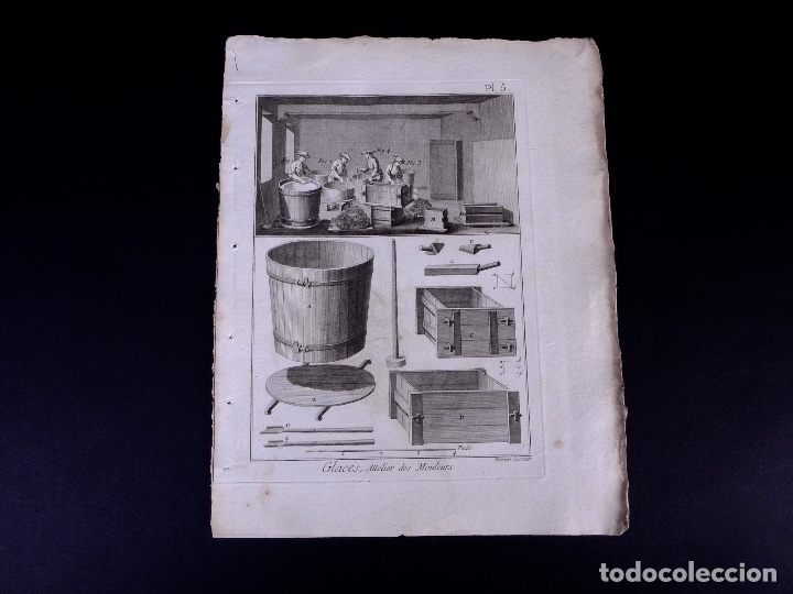 Arte: GLACES, N&ordm;5. ENCICLOPEDIA DIDEROT 1783 - Foto 1