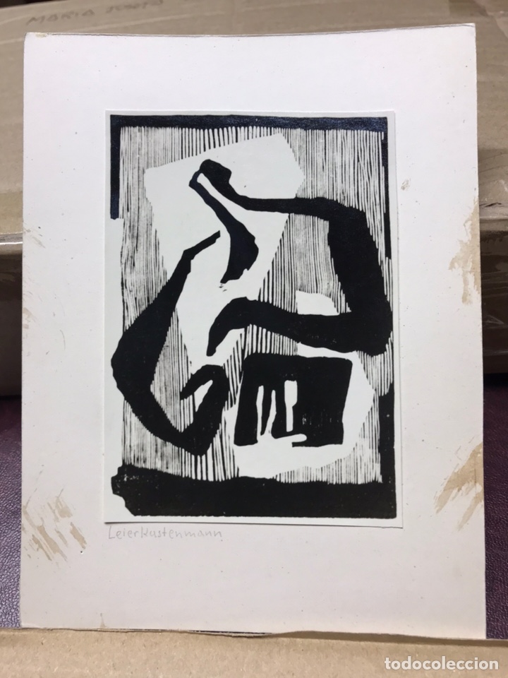 Kunst: FIGURA CUBISTA 1955. LEIER KUSTENMANN.