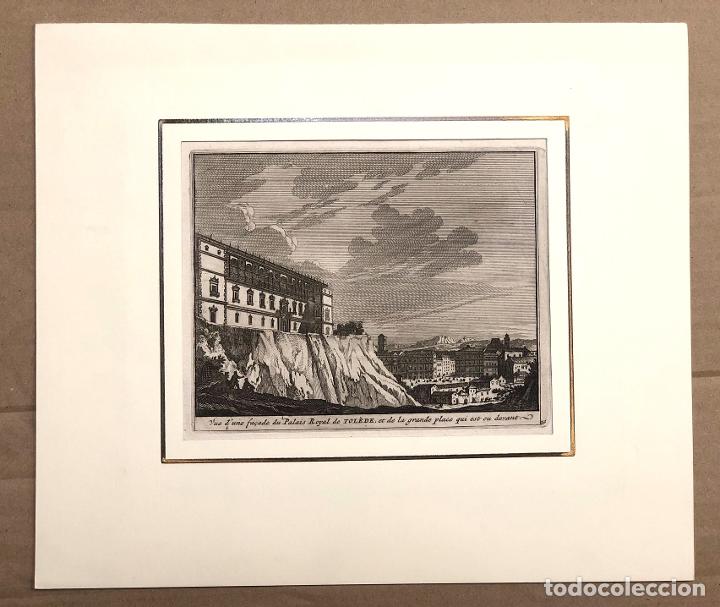 Arte: GRABADO PALACIO REAL DE TOLEDO. SIGLO XVIII - Foto 2