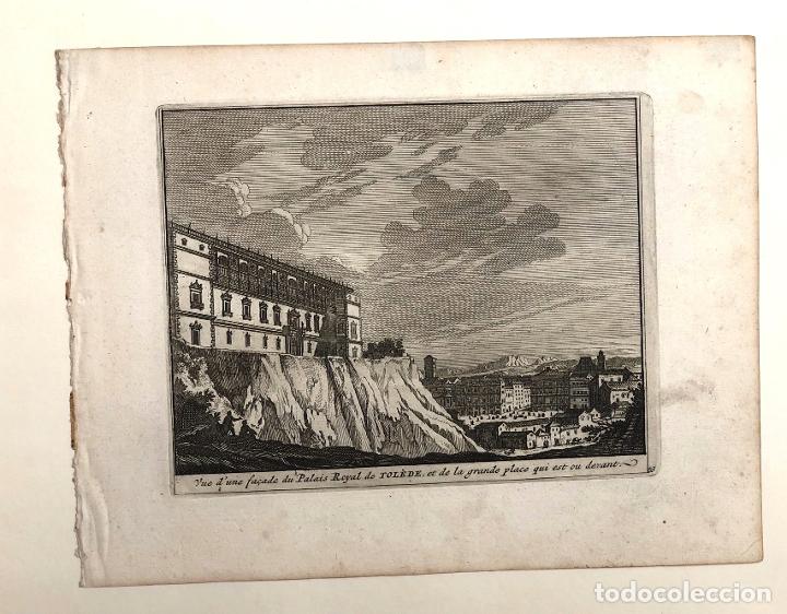 Arte: GRABADO PALACIO REAL DE TOLEDO. SIGLO XVIII - Foto 1