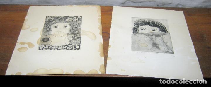 Arte: A RESTAURAR !!! 2 x GRABADOS de 65 cm - Foto 2