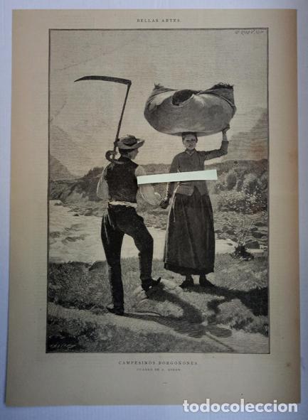 Arte: Campesinos borgo&ntilde;ones. CUADRO DE C. GIR&Oacute;N.