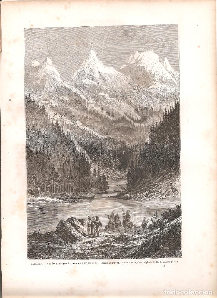 Arte: 7. canada. alberta. palliser. vista de las monta&ntilde;as rocosas