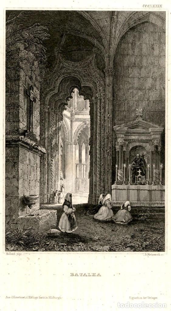 Art: 1837 - Portugal.- Capilla de D. Manuel en la Iglesia de Batalha.- Lemiatre direxit.