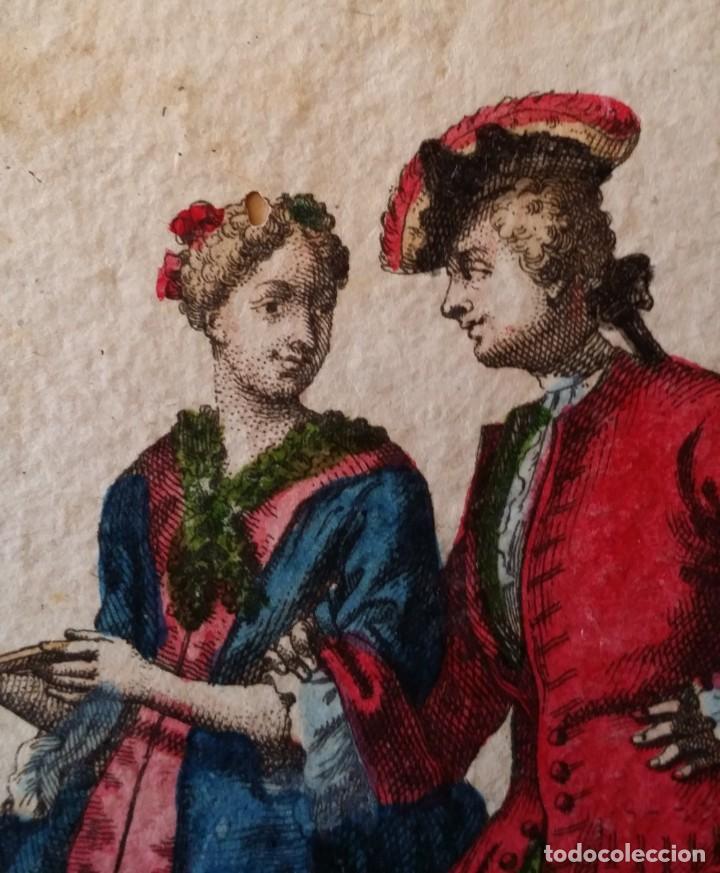 Arte: Grabado coloreado excepcional, 1820 - Foto 10