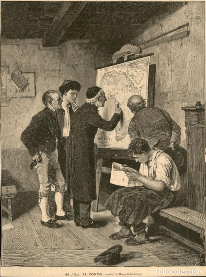 Arte: 1888 - He aqui el Congo - Hugo Ochmichen - La Ilustraci&oacute;n Ib&eacute;rica