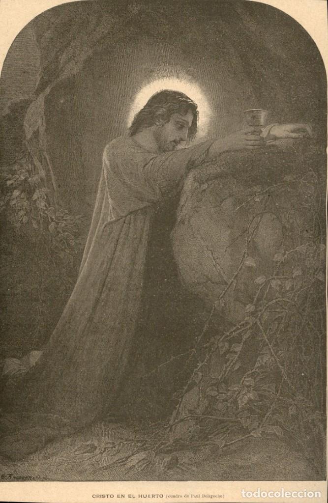 Arte: 1888 - Cristo en el Huerto - Paul Delagoche - La Ilustraci&oacute;n Ib&eacute;rica