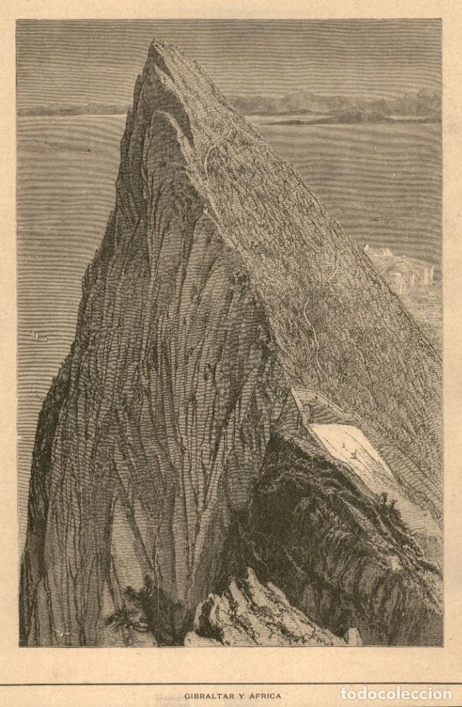 Arte: 1888 - Gibraltar y &Aacute;frica - Territorio brit&aacute;nico de Ultramar - La Ilustraci&oacute;n Ib&eacute;rica