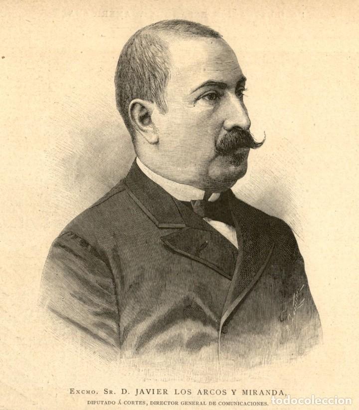 Kunst: 1891 - Javier de los Arcos y Miranda - Diputado a Cortes Comunicaciones - La Ilustraci&oacute;n Espa&ntilde;ola
