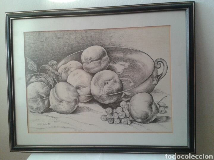 Arte: CUADRO - BODEGON - grabado - Foto 1