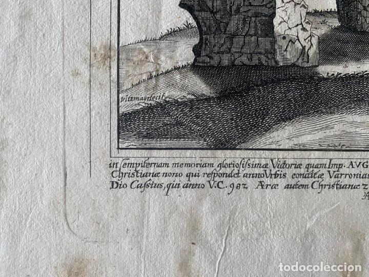 Arte: AGUAFUERTE ORIGINAL DE ULTZMAYR DE 1650 APROX. ARCUS TRIUMPHALIS - Foto 2