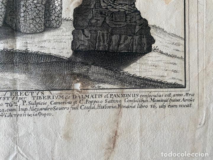 Arte: AGUAFUERTE ORIGINAL DE ULTZMAYR DE 1650 APROX. ARCUS TRIUMPHALIS - Foto 4