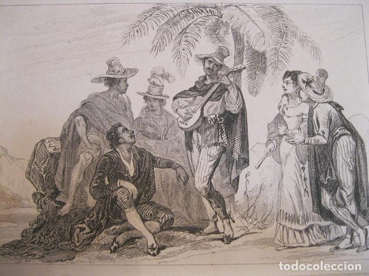 Arte: Paulistas escuchando m&uacute;sica (Sao Paulo, Brasil), hacia 1850. Lalaisse/Chaillot