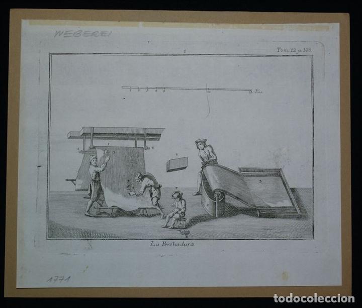Arte: Industria textil barroca: Telares II, 1711. An&oacute;nimo - Foto 2