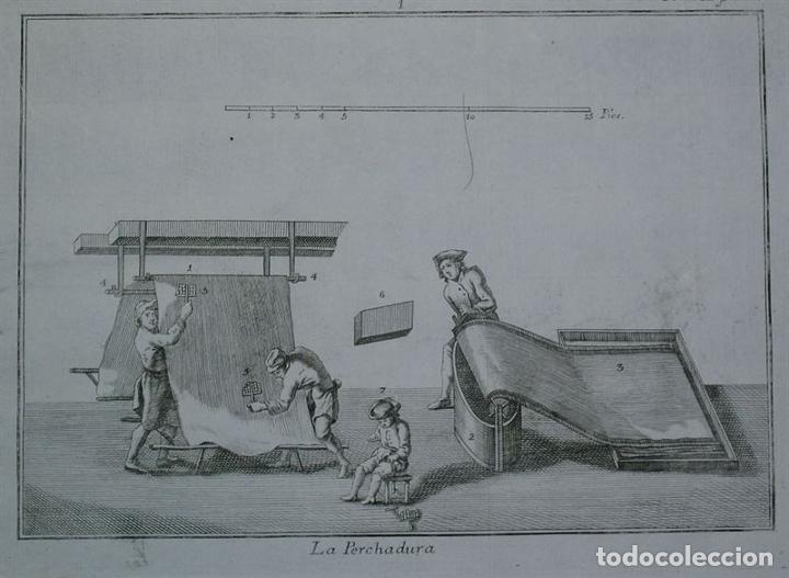 Arte: Industria textil barroca: Telares II, 1711. An&oacute;nimo - Foto 1