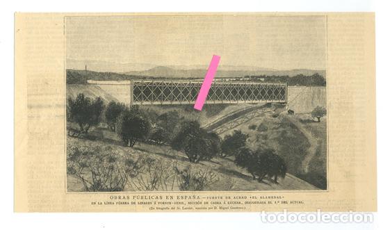 Kunst: Puente de acero El Alamedal, de la L&iacute;nea f&eacute;rrea de Linares a Puente Gen&iacute;l.