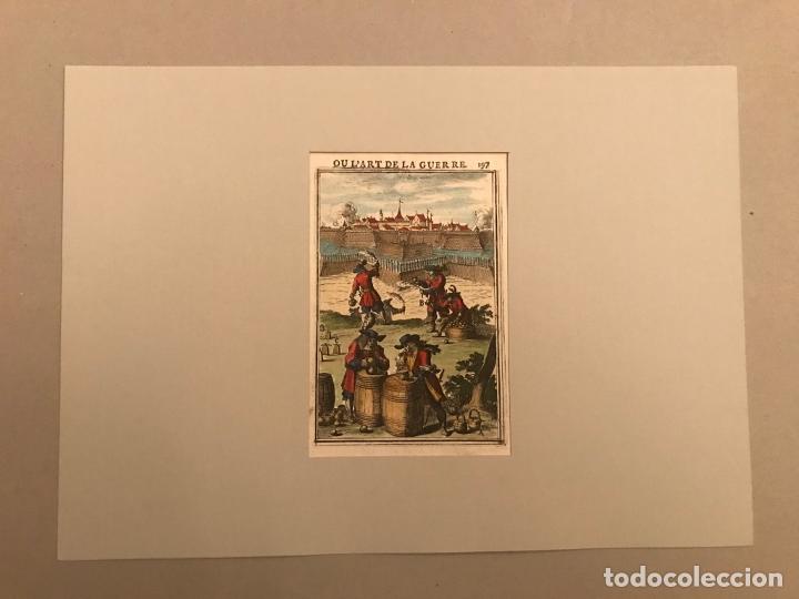 Arte: Preparando artefactos con p&oacute;lvora, 1684. A. Manesson Mallet - Foto 2