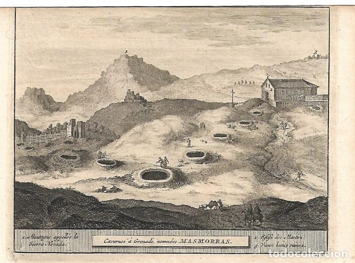 Arte: Grabado de Masmorras de Granada del siglo XVIII - Foto 1