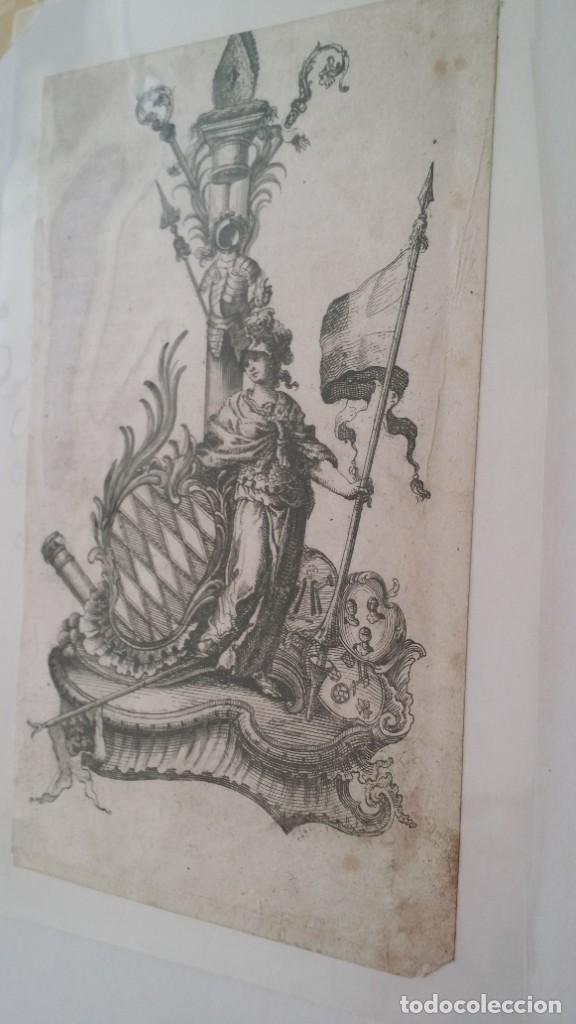 Arte: Mascaron (Minerva), aguafuerte siglo XVII - Foto 4