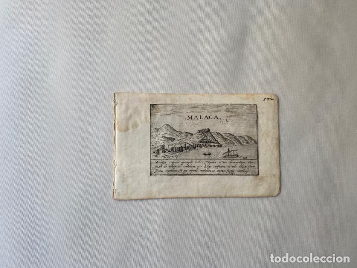 Arte: GRABADO ORIGINAL DE 1600 APROX. MALAGA , - Foto 1
