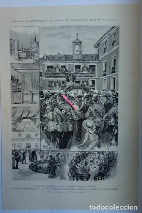 Arte: VALLADOLID. INAUGURACI&Oacute;N DEL COLEGIO DE HU&Eacute;RFANOS DEL ARMA DE CABALLER&Iacute;A.
