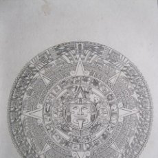 Arte: ANTIGUO CALENDARIO AZTECA (MÉXICO), 1825. LEMAITRE