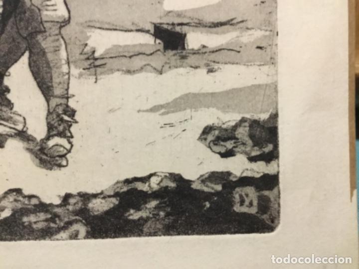 Arte: Grabado con firma de m en plancha.anonimo. - Foto 6