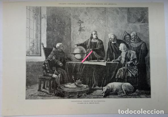 Arte: CRISTOBAL COL&Oacute;N EN LA R&Aacute;BIDA. - Foto 1