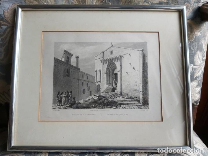 Arte: La Coru&ntilde;a. Grabado Iglesia - Foto 1