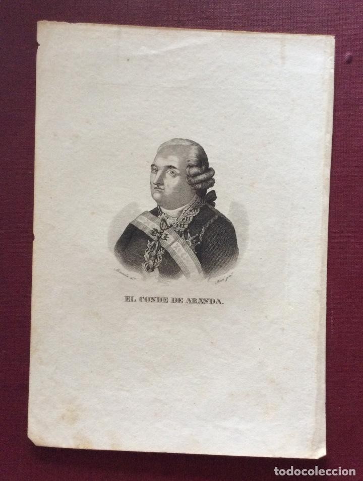 Arte: EL CONDE DE ARANDA - GRABADO - Foto 1