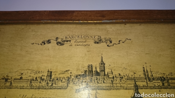 Arte: Grabado de Barcelona en madera - Foto 3