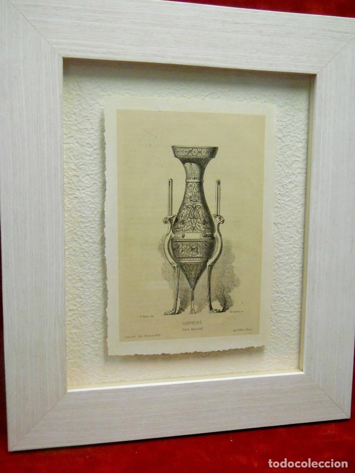 Art: Anfora estilo bizantino Agua fuerte Gazette beaux arts 1862 cuadro